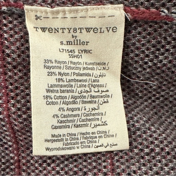 Twenty8Twelve S Miller Sz Small Lyric Printed Sweater Coat Cardigan Birds Anchor - Picture 5 of 7